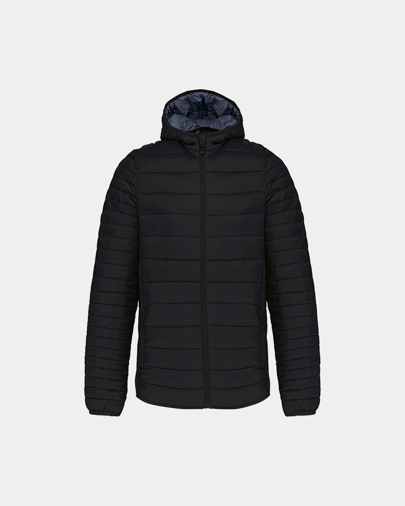 Herren-Daunenjacke mit Kapuze zum Personalisieren